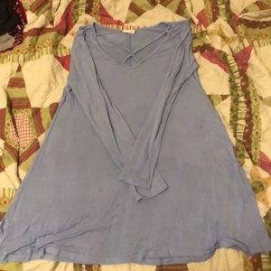 Light blue long sleeve dress